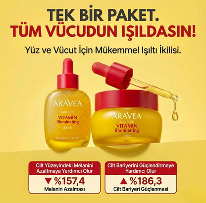 Vitamin Aydınlatıcı Serum ve Krem Seti