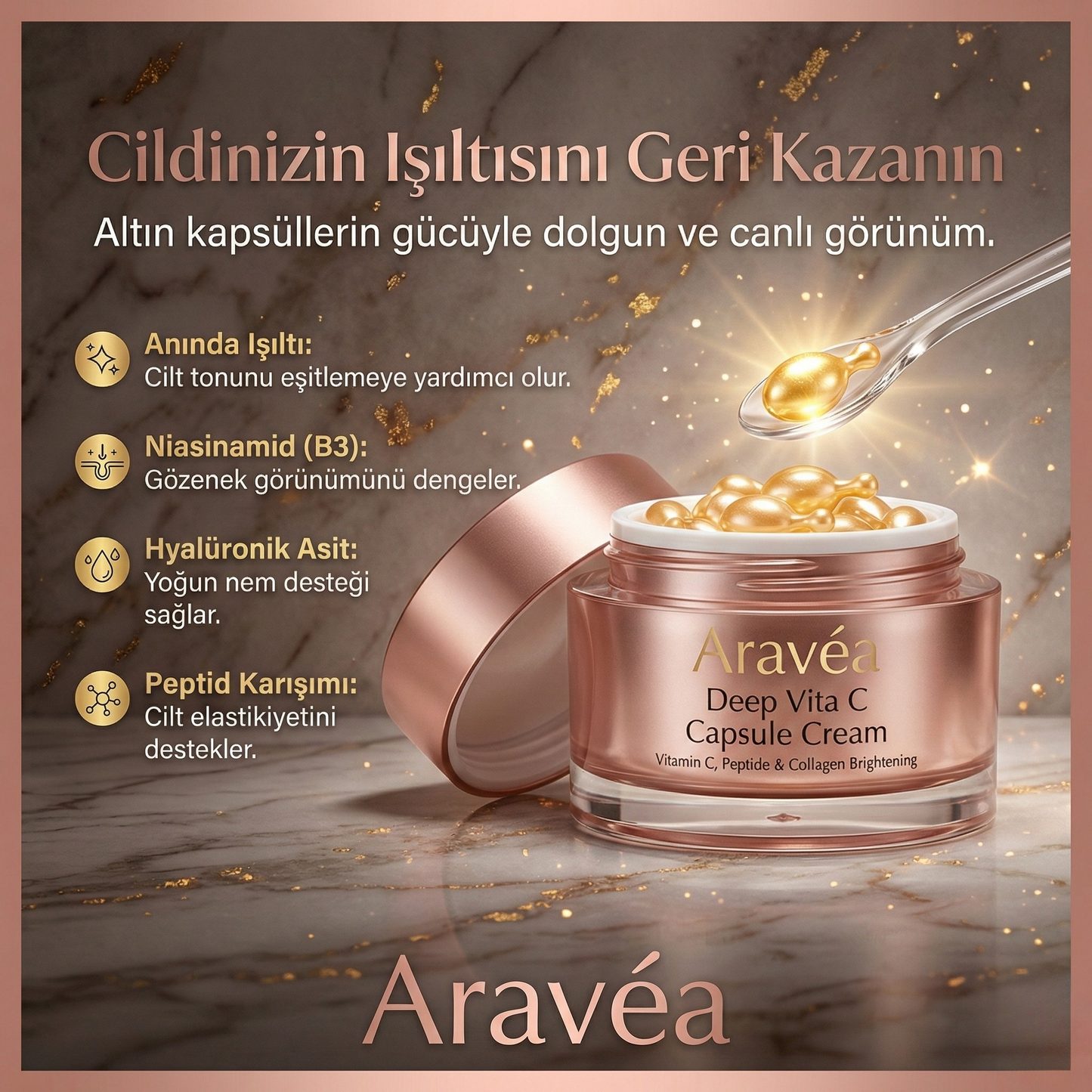 Aydınlatıcı Anti Aging Altın Capsule Cream