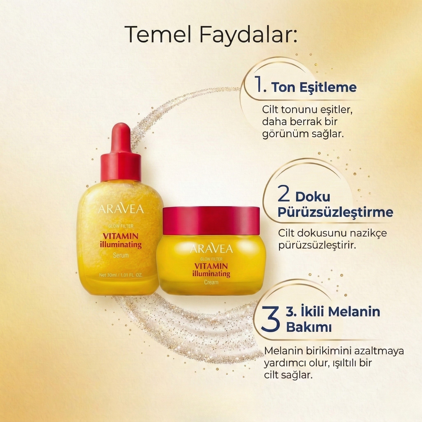 Vitamin Aydınlatıcı Serum ve Krem Seti